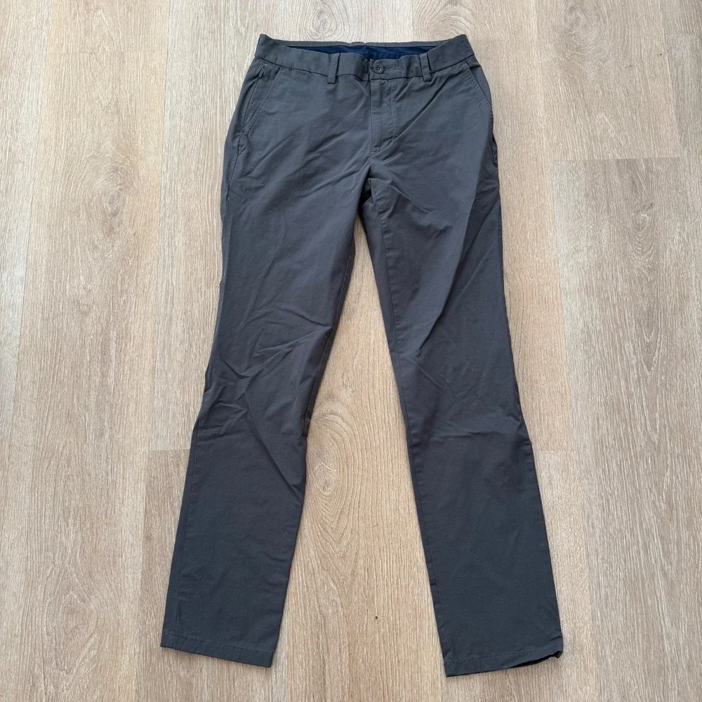 Vineyard Vines Pants Mens 30x32 Gray On The Go Chino OTG Performance Evening Sky - Picture 1 of 7